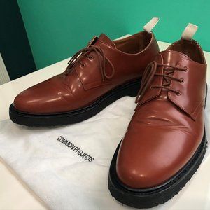 Common Projects - Cadet Leather Brown Derby Shoes